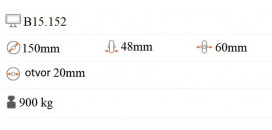 Polyamidové koliesko 150x48 mm