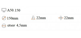 Drevené koliesko 150x22 mm