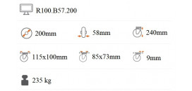 Transportné koliesko 200x58 mm s otočnou kladkou