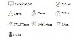 Transportné koliesko 260x85 mm otočná kladka