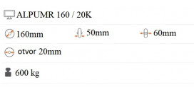 Polyuretánové koliesko 160x50 mm