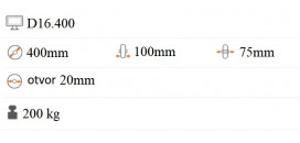 Polyuretánové koliesko 400x100 mm