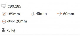 Nafukovacie koliesko 185x45 mm