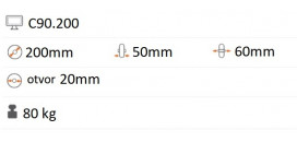 Nafukovacie koliesko 200x50 mm