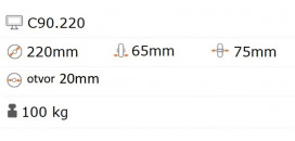 Nafukovacie koliesko 220x65 mm