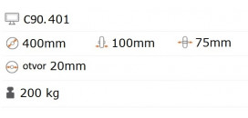 Nafukovacie koliesko 400x100 mm