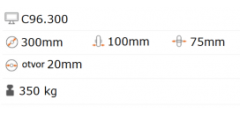 Nafukovacie koliesko 300x100 mm