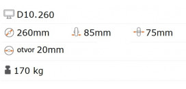 Nafukovacie koliesko 260x85 mm