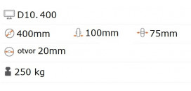 Nafukovacie koliesko 400x100 mm
