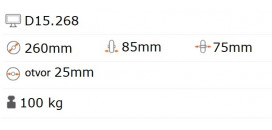 Nafukovacie koliesko 260x85 mm