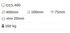 Nafukovacie koliesko 400x100 mm