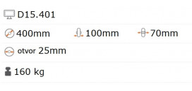 Nafukovacie koliesko 400x100 mm