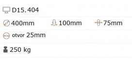 Nafukovacie koliesko 400x100 mm