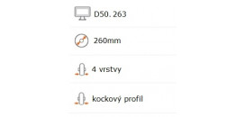 Plášť na koliesko 260 mm