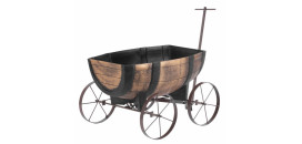 Kvetinač GDA Woodeff 817 whiskey barel wagon 256829