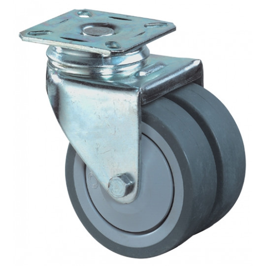 Dvojité prístrojové koliesko 50 mm otočná kladka