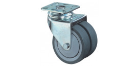 Dvojité prístrojové koliesko 50 mm otočná kladka
