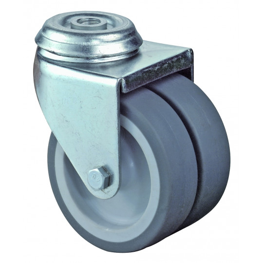 Dvojité prístrojové koliesko 50 mm otočná kladka