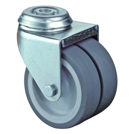 Dvojité prístrojové koliesko 50 mm otočná kladka