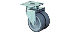 Dvojité prístrojové koliesko 50 mm otočná kladka