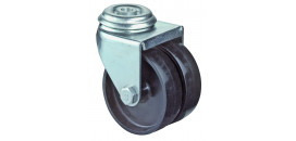 Dvojité prístrojové koliesko 50 mm otočná kladka