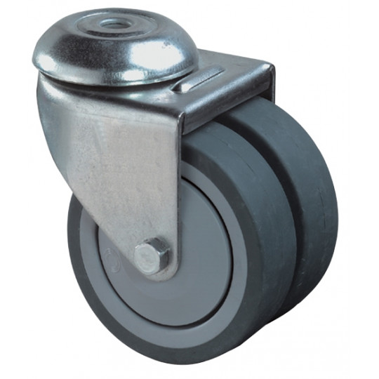 Dvojité prístrojové koliesko 50 mm otočná kladka