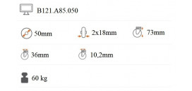 Dvojité prístrojové koliesko 50 mm otočná kladka s brzdou