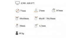 Prístrojové koliesko 75x25 mm otočná kladka