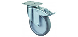 Prístrojové koliesko 60x20 mm na väčšie zaťaženie otočná kladka s brzdou