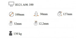 Nerezové transportné koliesko 100x30 mm otočná kladka s brzdou H121.A90.100