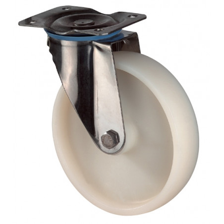 Nerezové transportné koliesko 125x37,5 mm otočná kladka