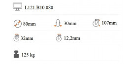 Transportné koliesko 80x30 mm otočná kladka s brzdou