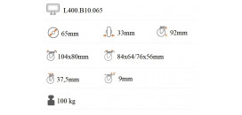 Transportné koliesko 65x33 mm otočná kladka