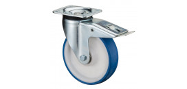 Vysokozáťažové koliesko 125x35 mm otočná kladka s brzdou