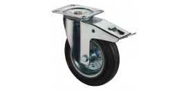 Transportné koliesko 125x38 mm otočná kladka s brzdou