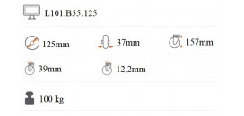 Transportné koliesko 125x37 mm otočná kladka