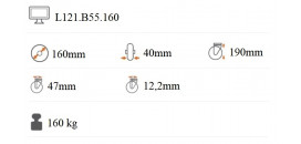 Transportné koliesko 160x40 mm otočná kladka s brzdou