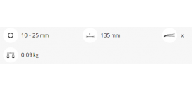 Kliešte na poistné krúžky, vnútorné, zahnuté 729K-J11