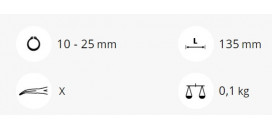 Kliešte segerove vonkajšie zahnuté - Kliešte segerové vonkajšie zahnuté 728T-A11 KUKKO