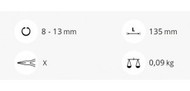 Kliešte segerove vnútorné priame - Kliešte segerové vnútorné priame 729T-J0 KUKKO