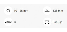 Kliešte segerove vnútorné zahnuté - Kliešte segerové vnútorné zahnuté 729T-J11 KUKKO