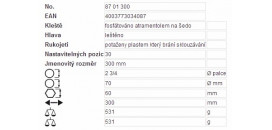 Kliešte KNIPEX Cobra 300mm, 8701300