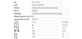 Kliešte KNIPEX Cobra 180mm, 8701180