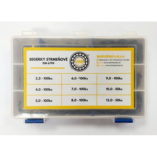 Sada poistných strmeňových krúžkov 800 ks