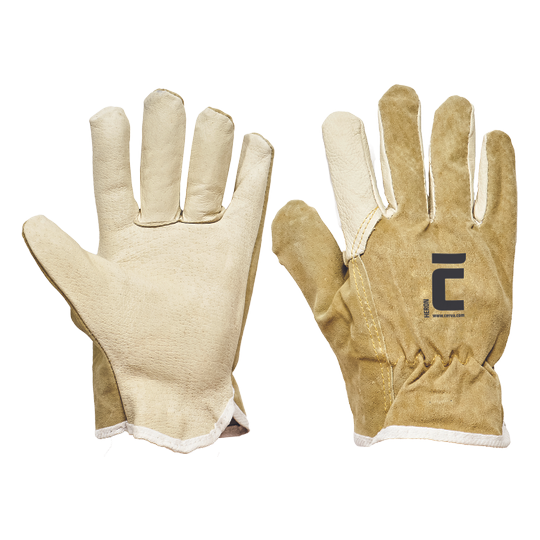 HERON 0102000199105 Celokožené rukavice