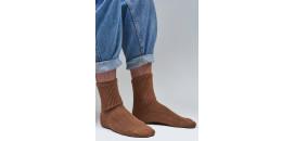 Funkčné ponožky z mongolskej vlny hnedé