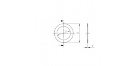 Vymedzovacia podložka 36x45x0.2 DIN 988 oceľová
