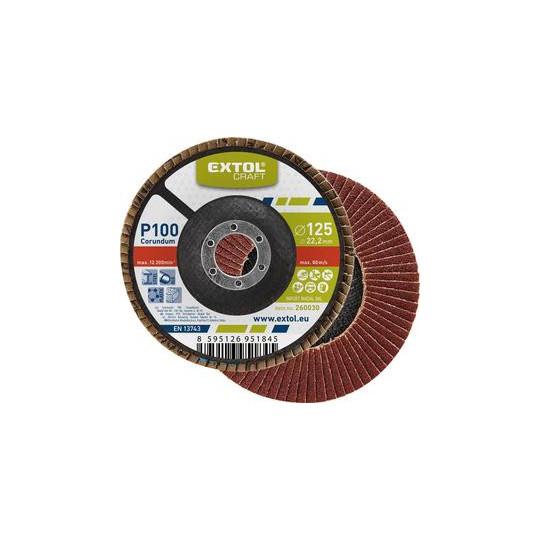 Kotúč lamelový 125X22.0/P120 EXTOL 260032