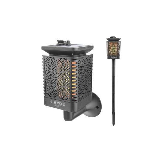 Solárna pochodeň 12 LED plameň  / EXTOL 43133