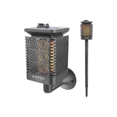 Solárna pochodeň 12 LED plameň  / EXTOL 43133